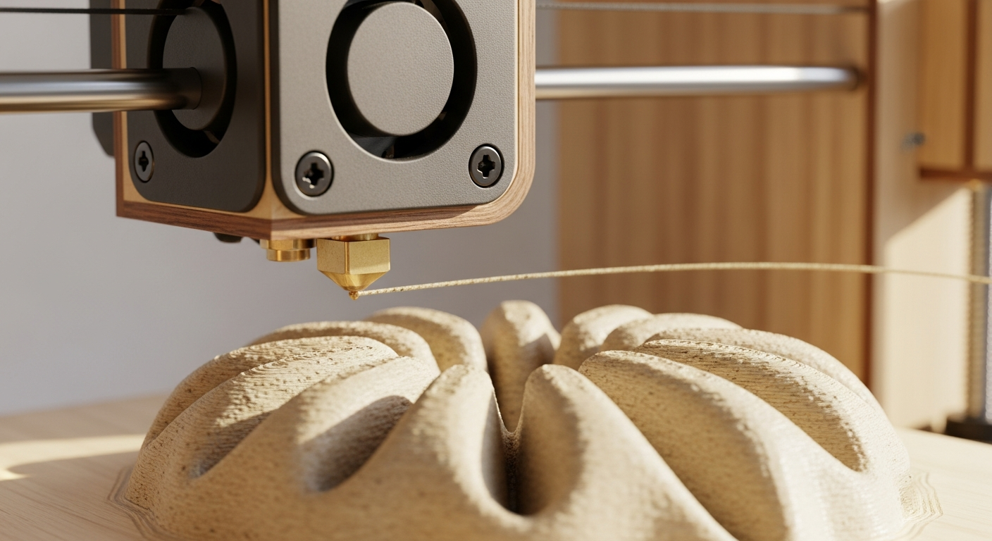 Kaip kanapių pluoštas naudojamas bioplastikų kompozituose 3D spausdinimui. Privalumai, apribojimai ir praktiniai pavyzdžiai.